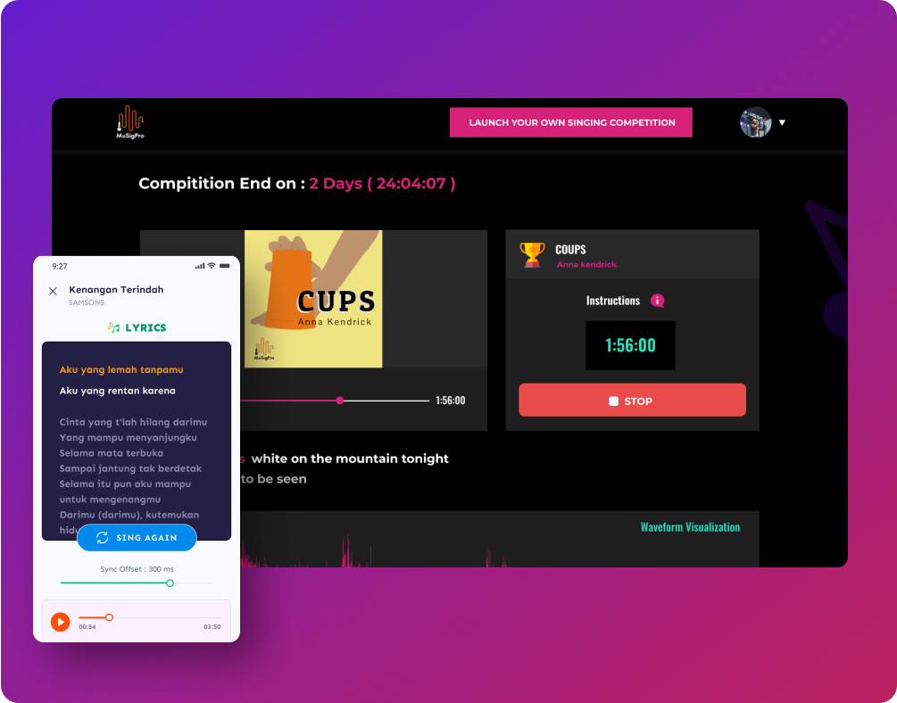 AI-based Online Singing App portfolio
